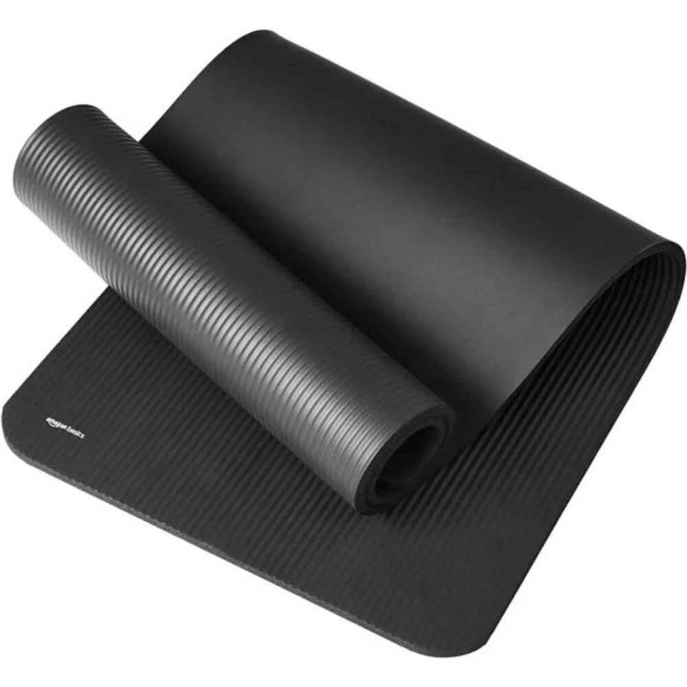 Amazon Basics Extra Thick Yoga Mat 1 2 Inch Exercise Workout Gym Floor Mat